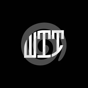 WTT letter logo design on black background. WTT creative initials letter logo concept. WTT letter design