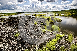 Wudalianchi geological volcanic lake in the park.