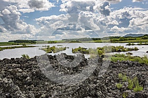 Wudalianchi geological volcanic lake in the park.