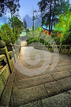 Wudang Shan Temple Walkway