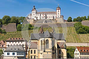 Wuerzburg Fortress Marienberg Bavaria Germany