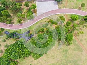 Wuhan city aerial photography scenery in summer