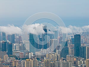 Wuhan City landmark and Skyline Landscapes