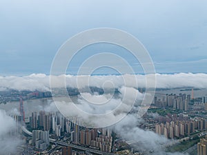 Wuhan City landmark and Skyline Landscapes