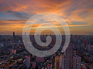 Wuhan City landmark and Skyline Landscapes