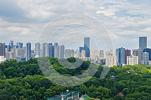 Wuhan City landmark and Skyline Landscapes