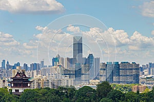 Wuhan City landmark and Skyline Landscapes