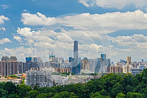 Wuhan City landmark and Skyline Landscapes