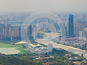 Wuhan City landmark and Skyline Landscapes