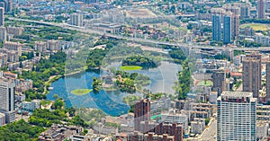 Wuhan City landmark and Skyline Landscapes