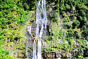 Wulai Waterfall is located in Wulai District, New Taipei City, Taiwan