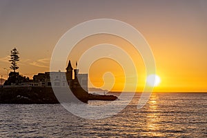 Wulff Castle at sunset. Vina del Mar, Chile