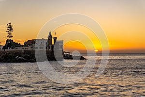 Wulff Castle at sunset. Vina del Mar, Chile