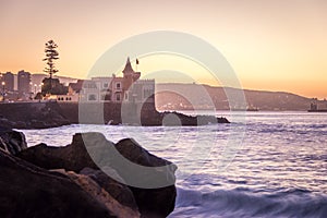 Wullf Castle - Castillo Wulff - at sunset - Vina del Mar, Chile