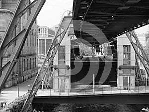 Wuppertaler Schwebebahn (Wuppertal Suspension Railway), black an