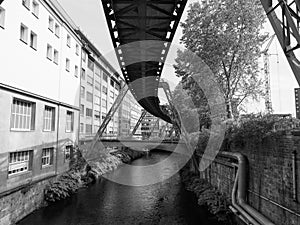 Wuppertaler Schwebebahn (Wuppertal Suspension Railway), black an