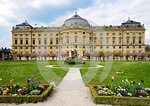 WURZBURG, GERMANY - MAY 1: The Wurzburg Residence in Wurzburg, Germany on may 01, 2016. The Wurzburg Residence was