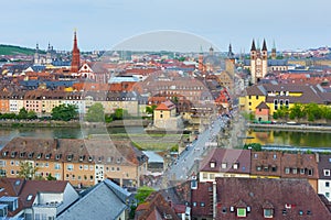 Wurzburg in a summer evening