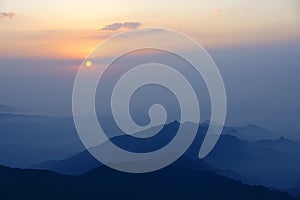 Wutai Mountain sunrise