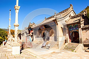 Wutaishan(Mount Wutai) scene-Longquan temple main gate. photo