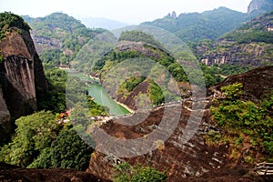 Wuyi mountain , the danxia geomorphology scenery in China