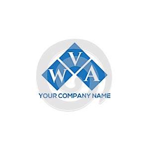 WVA letter logo design on white background.  WVA creative initials letter logo concept.  WVA letter design
