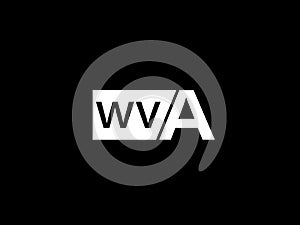 WVA Logo and Graphics design vector art, Icons isolated on black background