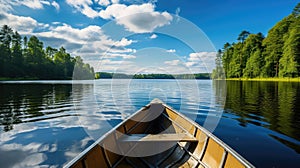 wves boating on a lake