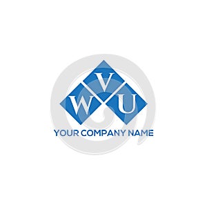 WVU letter logo design on white background.  WVU creative initials letter logo concept.  WVU letter design. WVU letter logo photo