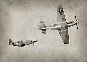 WW2 era fighter plane photo