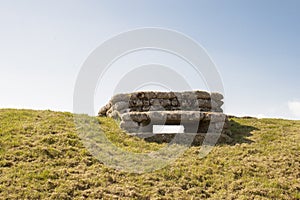 WW1 foxhole trench of death in Diksuimde Flanders Belgium photo