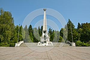 WW2 Soviet Army Memorial in Svidnik in Northern Slovakia