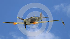 Ww2 supermarine spitfire  3d model in flight