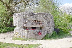 The WW1 Hill 60 Bunker in the trench Belgium world war.