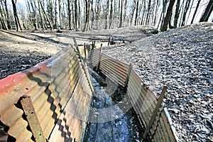 WW1 trench at Sanctuary Wood