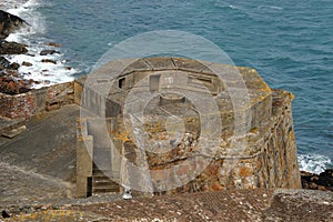 WW11 German coastal flak bunker Guernsey