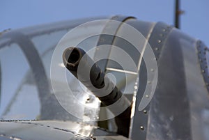 WW2 airplane machine gun