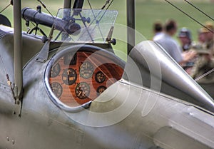 WWI British SE5a Cockpit photo
