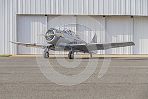 WWII Airplane on a Tarmac