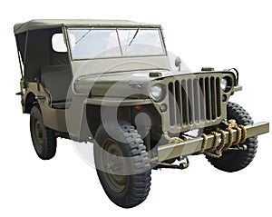 WWII american Jeep near side view