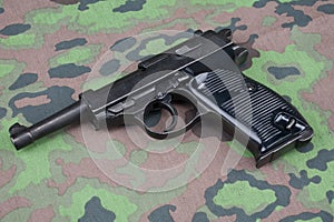 WWII era nazi german army 9 mm semi-automatic pistol