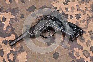 WWII era nazi german army 9 mm semi-automatic pistol