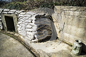 German battery in Maisy, Normandy