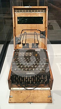 WWII German Enigma code machine