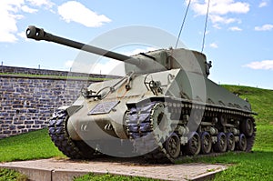 WWII Tank at La Citadelle in Quebec City, Canada