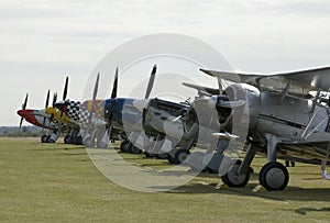 WWII planes at Duxford airshow photo