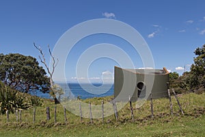 A WWII Ship Degaussing Station in Shakespear Regional Park, Auckland, New Zealand