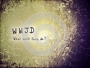 WWJD is stand for What would Jesus do photo