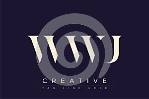 WWU abstract letter logo design