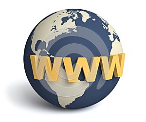 Www & globe / internet concept